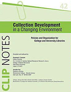 publicaiton cover, ‘Collection Development in a Changing Environment'