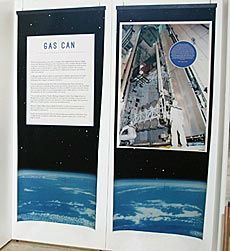 library GAS exhibit panel detail