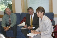 Frank Stewart, M. Scott Mietchen and Dean Carol Strong