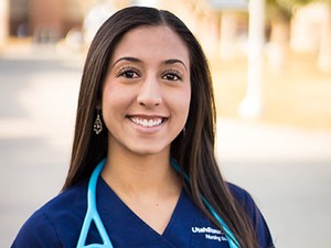 Mireya Molinar, a nursing student attending at USU Eastern-Price.