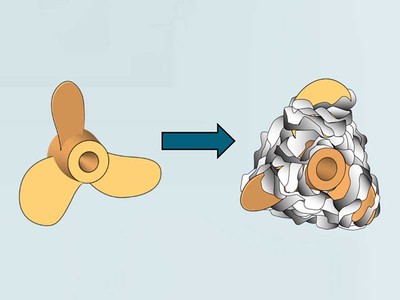 Diagram of propeller-stopping device