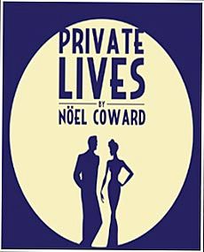 graphic promotional illustration for the OLRC production of 'Private Lives'