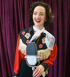 Erica Hansen as Patsy Cline in OLRC production
