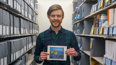 Clint Pumphrey, USU Special Collections and Archives curator.