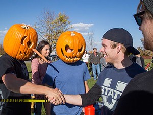pumpkin toss activities at Elk Ridge Park
