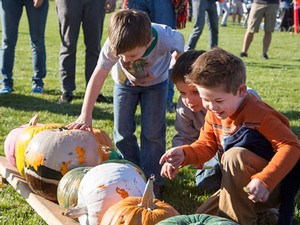 USU's pumpking toss event visitors, attendees