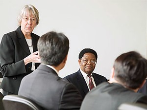 USU officials and Korean delegation at research agreement signing