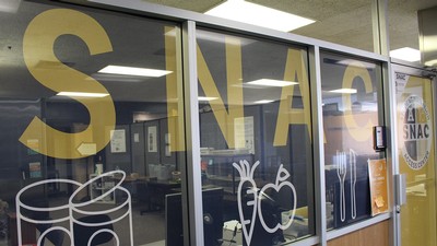 SNAC store front in the Taggart Student Center.