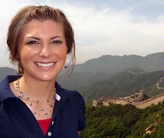 USU student Sara Vandenbos in China
