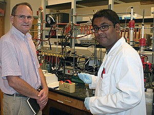 USU biochemists Lance Seefeldt and Sudipta Shaw