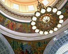 ceiling detail of Utah state capitol building