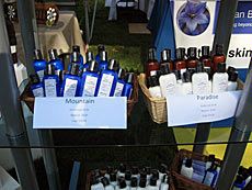 Teton Botanicals display