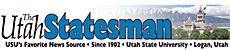 USU Statesman masthead, logo