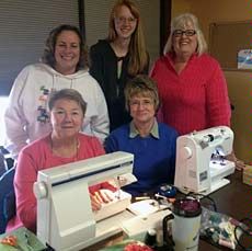 sewing club members in Logan