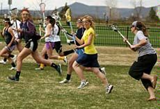 USU women's lacrosse field action