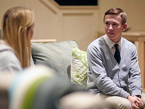 USU student actors in the theatre department production of 'Rabbit Hole'