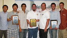 USU UAV team with first place award