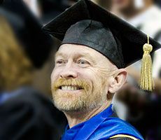 Gary Kigner at spring 2008 USU commencement