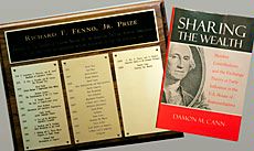 Profssor Cann's book and Fenno Prize Plaque