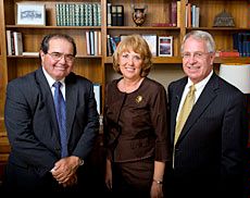 Justice Scalia with Joyce and Stan Albrecht