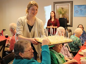 Shelley Heap sharing homemade gelato