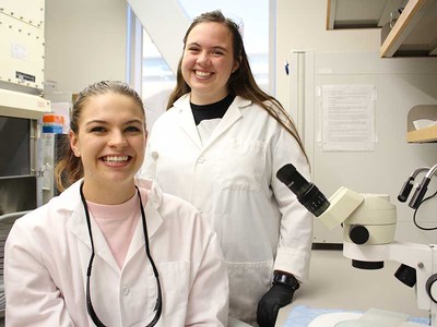 ADVS students Kyra Bramwell and Riley Hunter