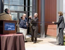 ribbon cutting ceremony for USU agriculture facility