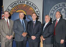 Officals at the Anadarko Foundation Gift announcement