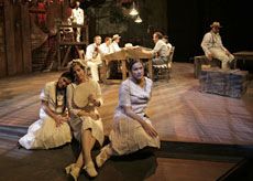 Production photograph of Anna in the Tropics