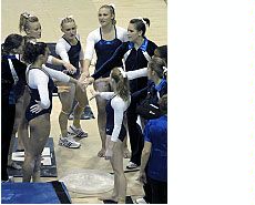 USU's gymnastics team members
