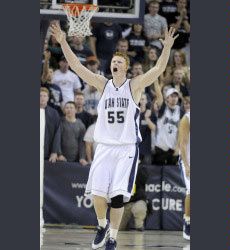 Aggie men's basketball in action