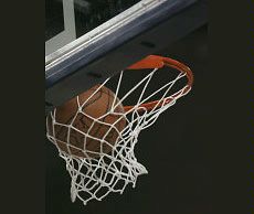 basketball hoop, ball, illustration