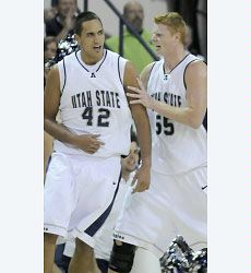 Aggie basketball action