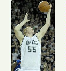 Aggie men's basketball action