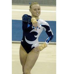 USU gymnist Megan Tschida