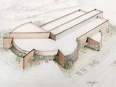 Architect's rendering of Uintah Basin Campus Center