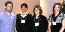 Joshua Pope, Amrita Dubey, Kelly Patterson and Kim Warburton