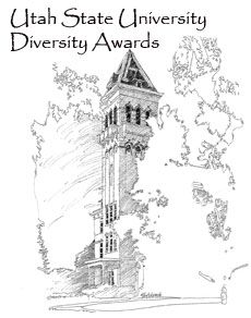 USU Diversity Award illustration, Old Main
