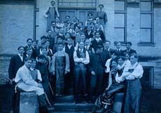 A group of early USU students