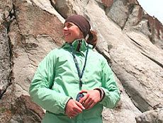 USU geology grad student Megan DeRaps