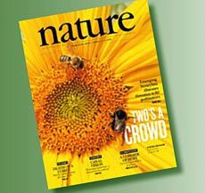 the cover of the journal 'Nature'