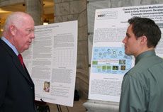 Sen. Howard Stephenson and USU student Mitchell Bassett