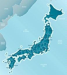 map of Japan
