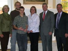 Kevin Doyle and group at lecture 