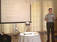 Piotr Kokoszka during his presentation