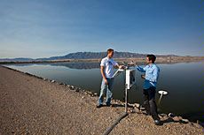 USU graduate students at Logan Lagoons Project