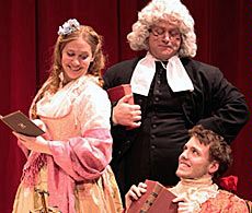 characters from USU's production of 'Love's Labour's Lost'