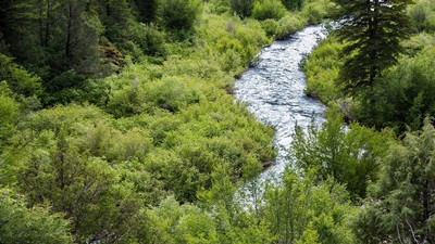 Aerial view of the Logan River watershed.