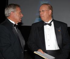 President Albrecht and Shingo program Executive Director Ross Robson