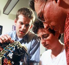 USU students in lab